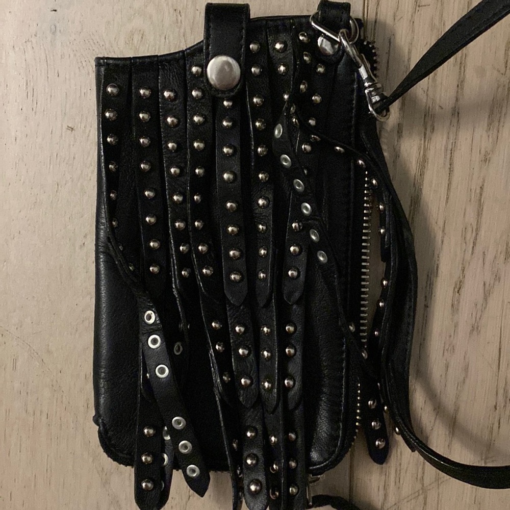 Free people fringe phone holder crossbody